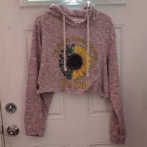 Born Maroon Heathered Hoodie